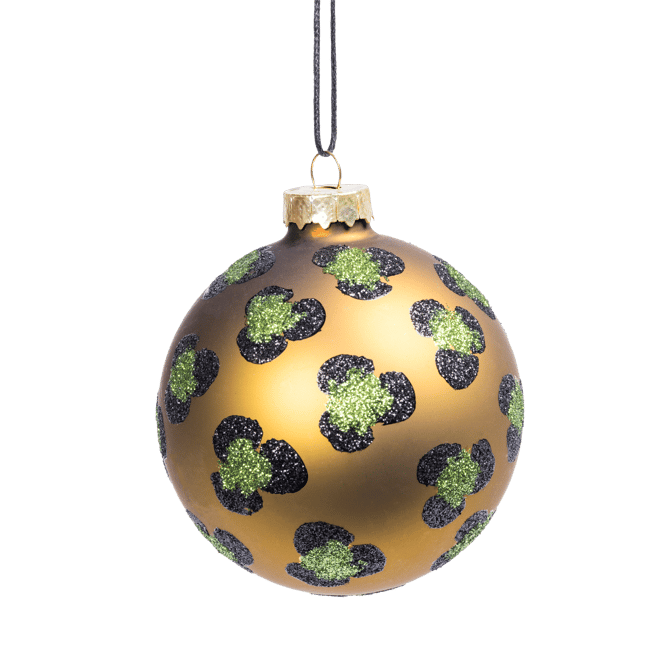 CHEETAH SKIN Kerstbal groen Ø 8 cm