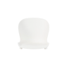 FRIDA Coque dassise blanc, naturel H 43,1 x Larg. 47,6 x P 51,6 cm