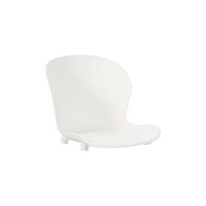 FRIDA Coque d'assise blanc, naturel H 43,1 x Larg. 47,6 x P 51,6 cm
