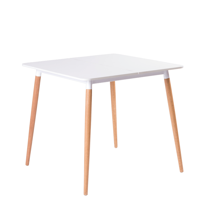 KALO Table blanc, naturel H 72 x Long. 80 x P 80 cm