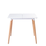 KALO Table blanc, naturel H 72 x Long. 80 x P 80 cm