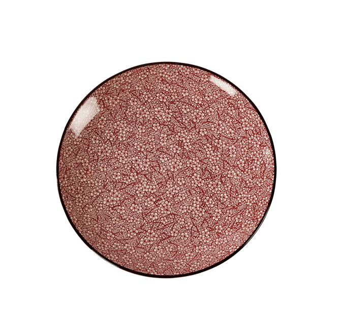 NARUMI BORDO Assiette rouge foncé Ø 22 cm