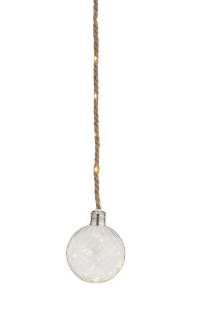 BLOXEM Bola decorativa con 20 leds transparente Ø 15 cm
