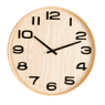 PLYWOOD Reloj de pared natural P 5 cm - Ø 41 cm