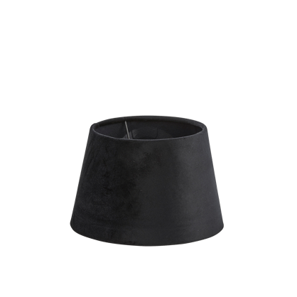 SILKE Abat-jour noir H 13,5 cm - Ø 15 cm - Ø 20 cm