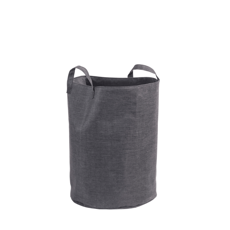 RANGO Panier à linge gris foncé H 55 cm - Ø 40 cm