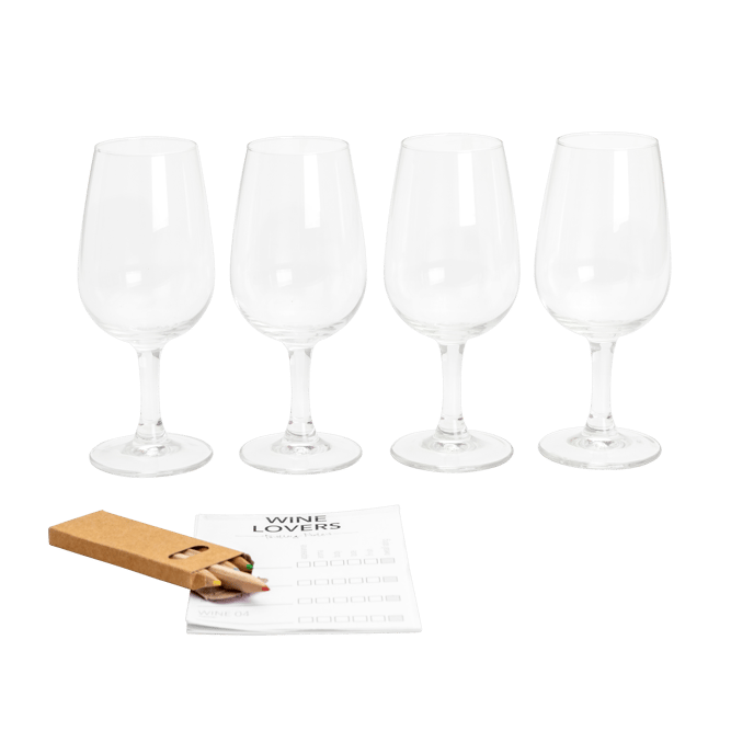 TASTING Juego para vino de 9 piezas transparente 