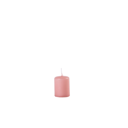 CILINDRO Candela cilindrica rosa 