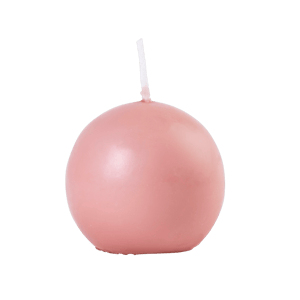 BOLA Vela esférica rosa Ø 6 cm