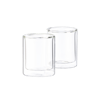 RELAX Vaso de doble pared juego de 2 transparente A 7 cm - Ø 6 cm