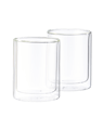 RELAX Dubbelwandige glazen set van 2 transparant H 10 cm - Ø 8 cm