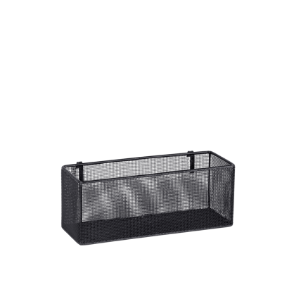 MODULAR Cesto di metallo nero H 10 x W 25 x D 9 cm