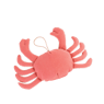 OH CRAB! Crabe déco rouge H 26 x Larg. 33 x P 8 cm