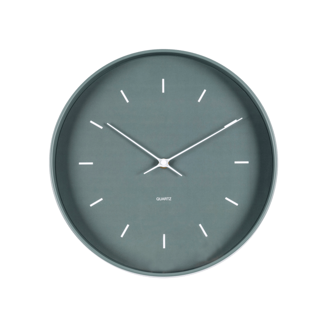 TIME Horloge murale vert foncé P 4,3 cm - Ø 30,5 cm