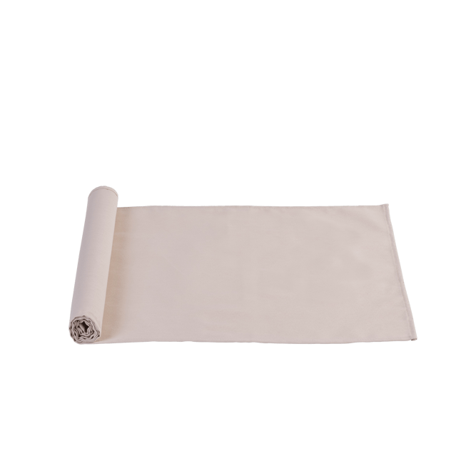 UNILINE Chemin de table beige Larg. 45 x Long. 138 cm