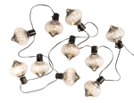 AZIS Lichterkette 10 LEDs Outdoor Tropfenform Ø 8 cm
