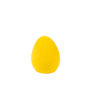 VELVET uf déco jaune H 9,5 cm - Ø 7 cm