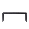 GRACE Banc noir H 45 x Long. 120 x P 35 cm