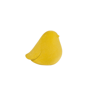 BIRDIE Décoration jaune H 7,5 x Larg. 10 x P 7 cm