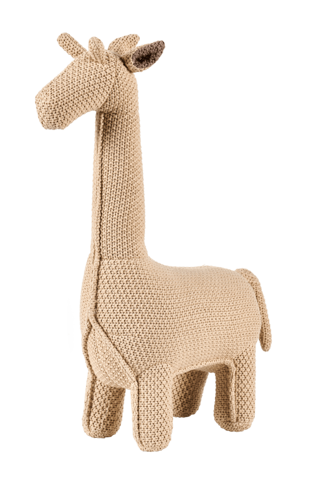 JEFF Girafe décorative beige H 55 x Larg. 14 x P 37 cm
