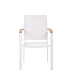 ETHAN Cadeira empilhável branco H 90,5 x W 58,5 x D 63 cm