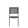 NATHAN Chaise empilable noir H 84,5 x Larg. 59 x P 45,5 cm