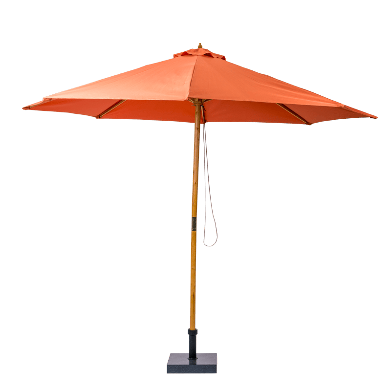 WOOD Parasol sans pied de parasol couleur rouille maintenant pour 89.00 EUR à CASA