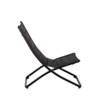 LIZA Vouwstoel zwart H 87 x B 57 x D 85 cm