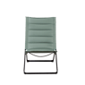 LIZA Chaise pliante vert H 87 x Larg. 57 x P 85 cm
