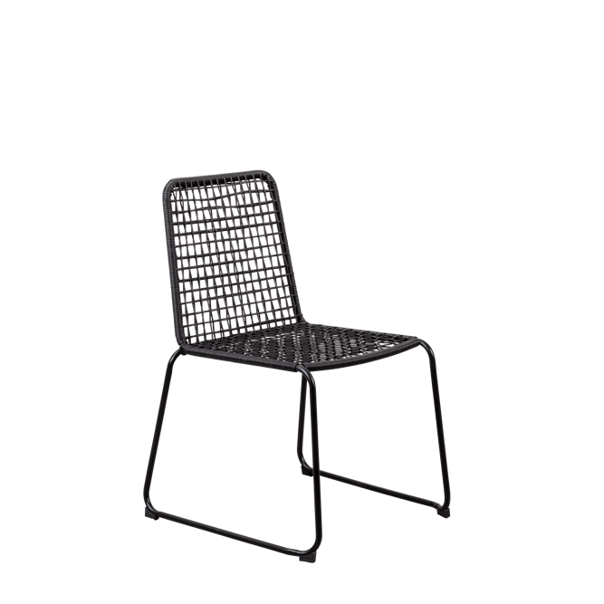 ALEKS Cadeira preto H 84 x W 57 x D 61 cm