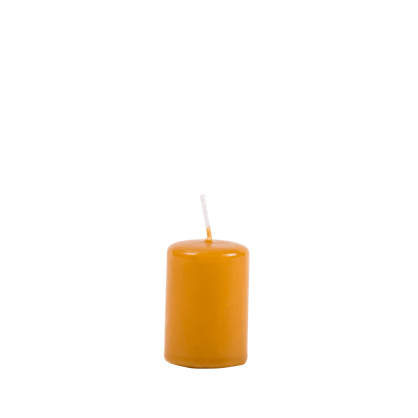 CILINDRO Bougie cylindrique orange H 5 cm - Ø 4 cm