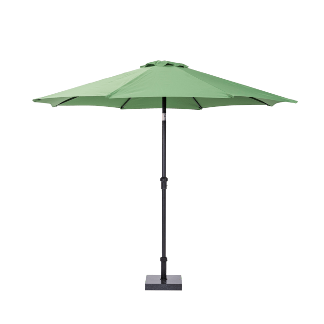 ALU Parasol zonder parasolvoet groen H 240 cm - Ø 300 cm