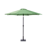 ALU Parasol zonder parasolvoet groen H 240 cm - Ø 300 cm