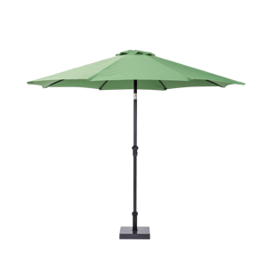 ALU Parasol sans pied de parasol vert H 240 cm - Ø 300 cm