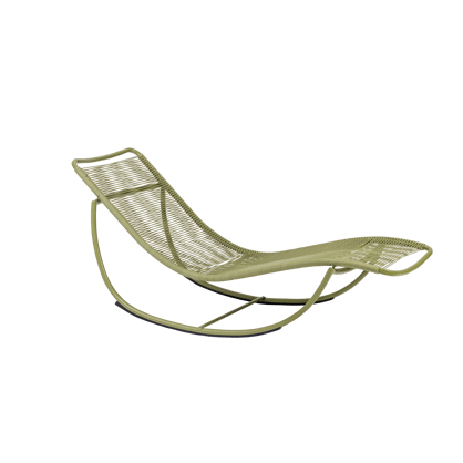 ACAPULCO Chaise longue basculante vert H 71 x Larg. 62 x Long. 153 cm