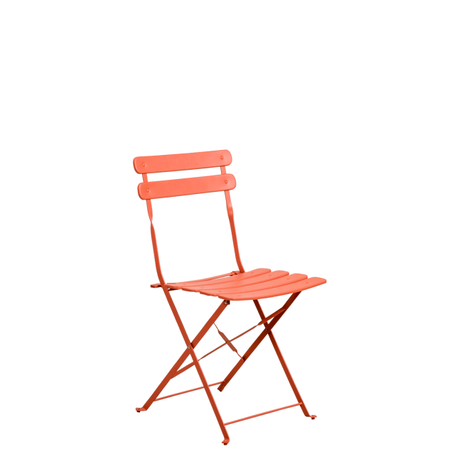 IMPERIAL Chaise bistrot corail H 82 x Larg. 42 x P 46,5 cm