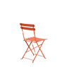 IMPERIAL Cadeira bistro vermelho-coral H 82 x W 42 x D 46,5 cm