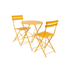 IMPERIAL Chaise bistrot jaune H 82 x Larg. 42 x P 46,5 cm