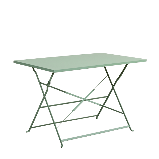 IMPERIAL Bistro tafel eucalyptus groen H 71 x B 70 x L 110 cm