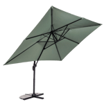 RIVA Ombrellone sospeso senza base per ombrellone verde H 250 x W 240 x L 300 cm