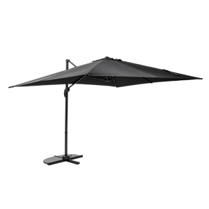 RIVA Parasol déporté sans pied de parasol noir H 250 x Larg. 240 x Long. 300 cm