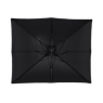 RIVA Parasol colgante sin pie negro A 250 x An. 240 x L 300 cm