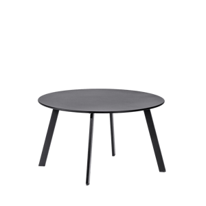 NURIO Lounge tafel zwart H 40 cm - Ø 70 cm