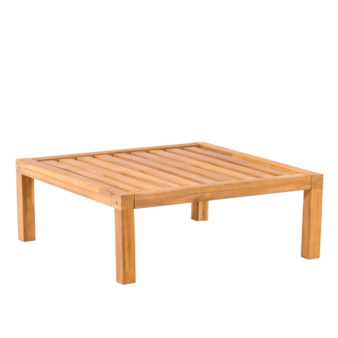 PAULETTE Table/pouf lounge naturel H 30 x Larg. 80 x P 80 cm