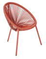ACAPULCO Kinderstoel koraal rood H 56 x B 43 x D 42 cm