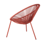ACAPULCO Lounge stoel rood H 82 x B 75 x D 69 cm