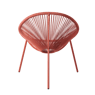 ACAPULCO Lounge stoel terracotta H 82 x B 75 x D 69 cm