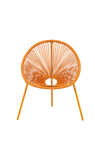 ACAPULCO Cadeira lounge amarelo H 82 x W 75 x D 69 cm