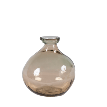 SIMPLICITY Vase taupe H 18 cm - Ø 16 cm