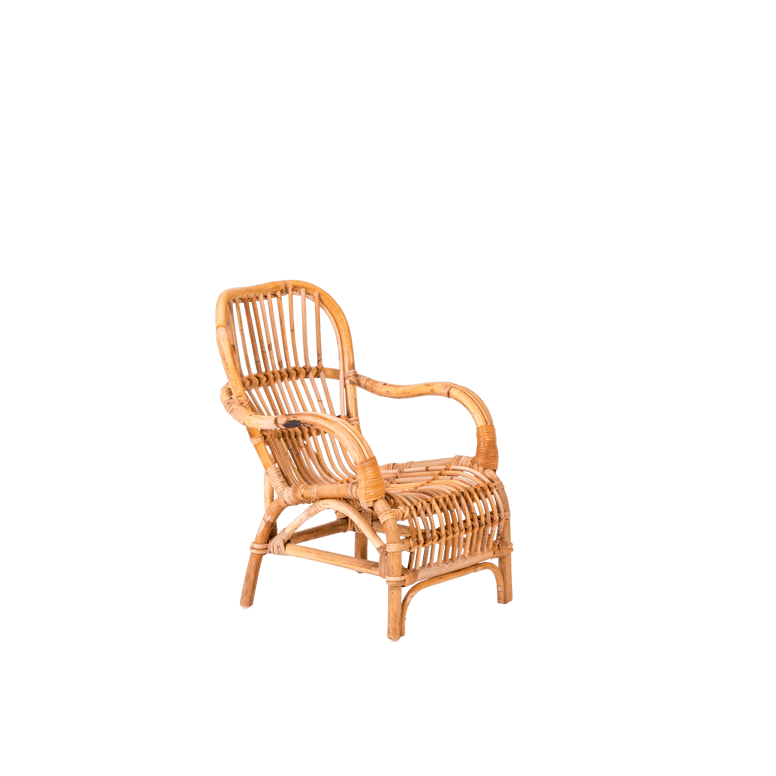 BANDUNG MINI Chaise pour enfants naturel H 57 x Larg. 44 x Long. 56 cm